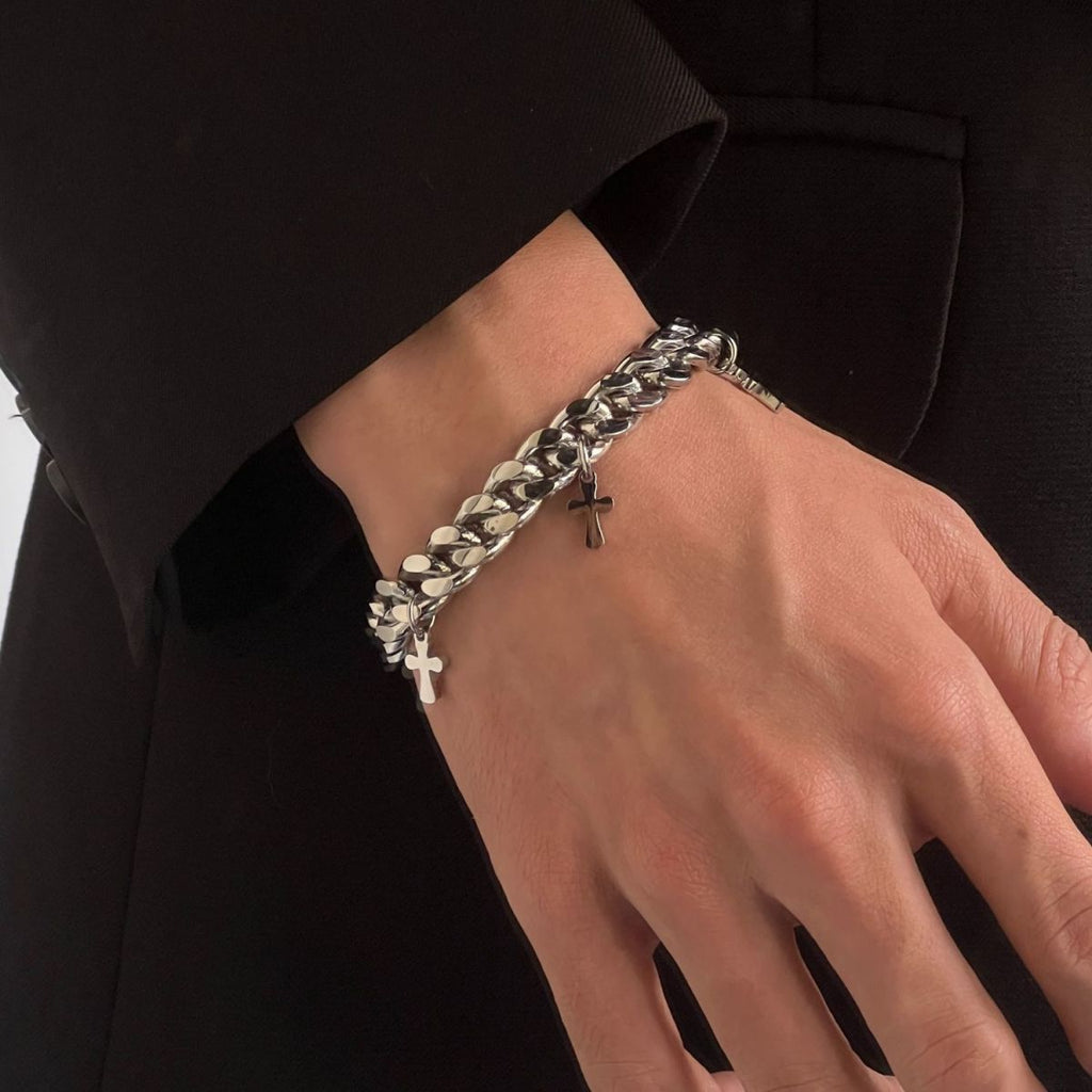 Cross Cuban Bracelet