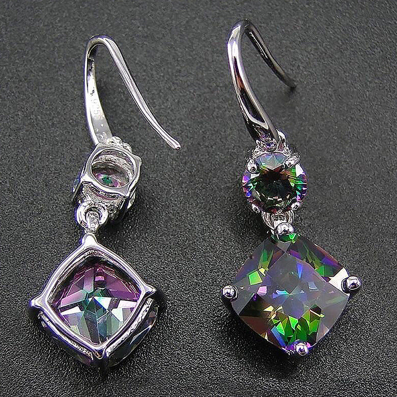 Opal Flame Earrings