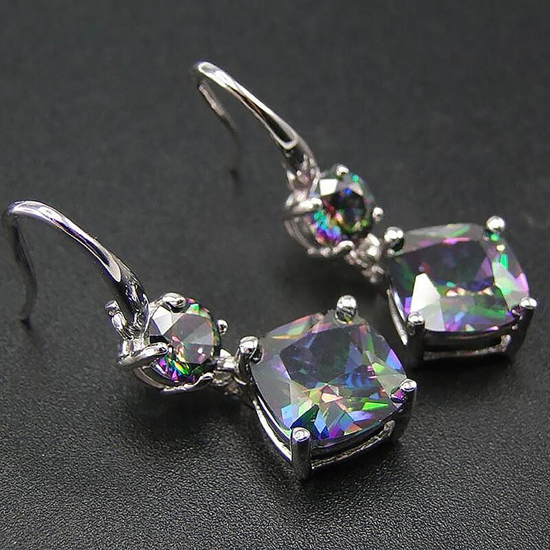 Opal Flame Earrings