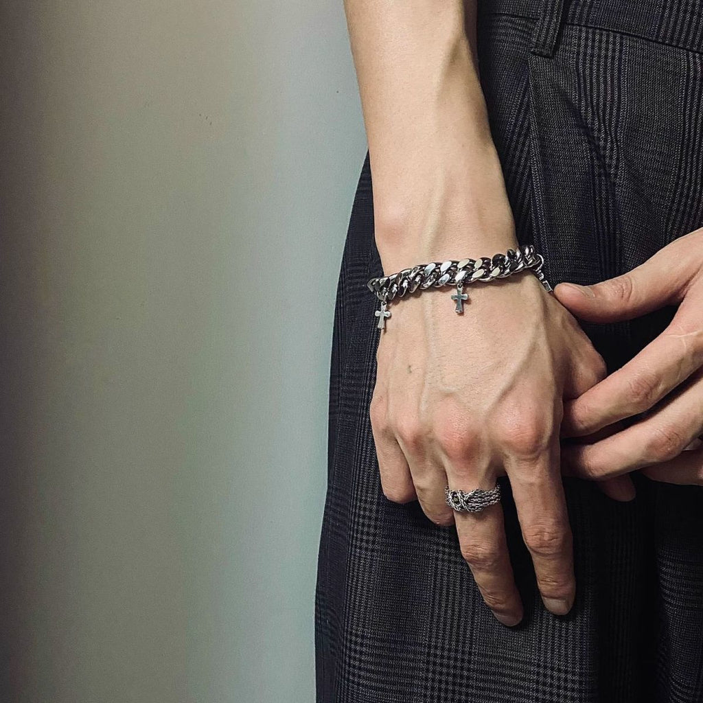 Cross Cuban Bracelet