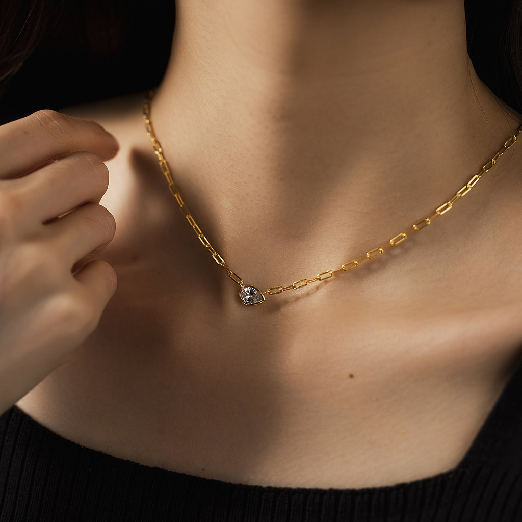 Diamond Tear Chain S925 silber