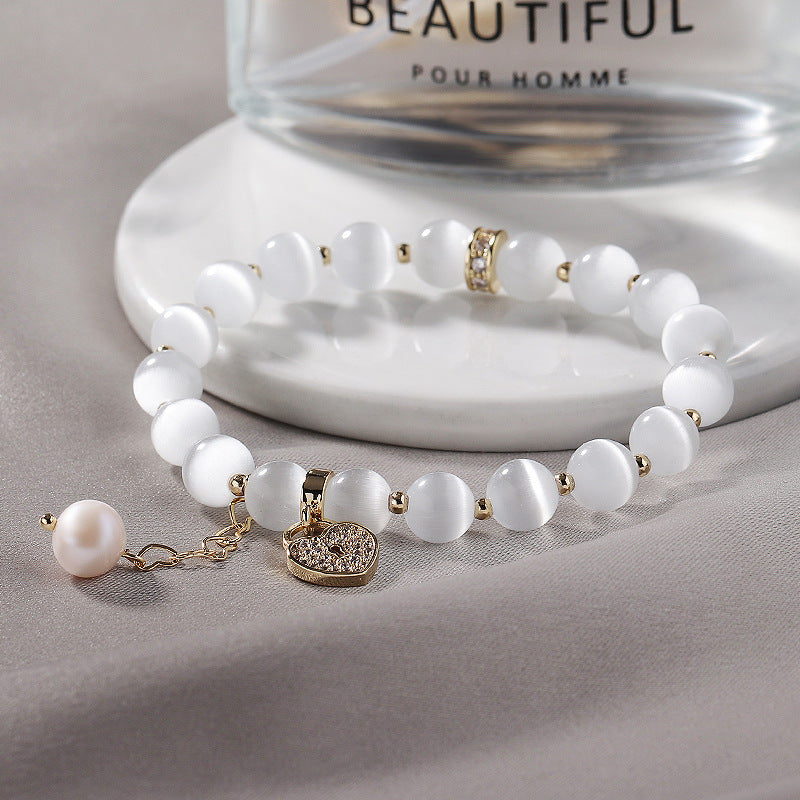 White Opal Bracelet