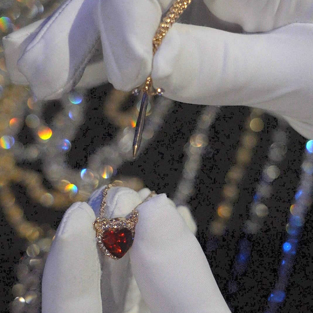 Heart & Sword Amorite Necklace