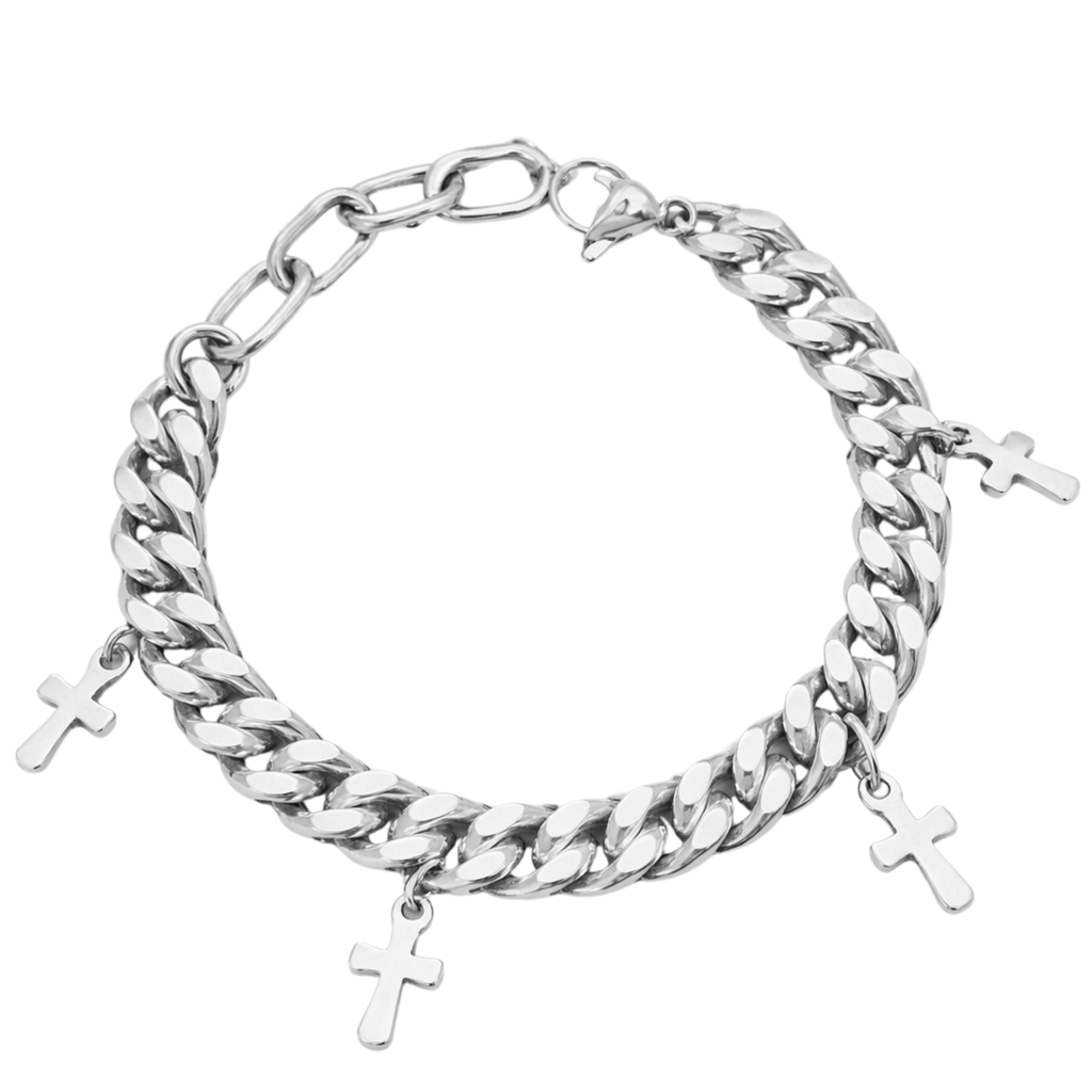 Cross Cuban Bracelet