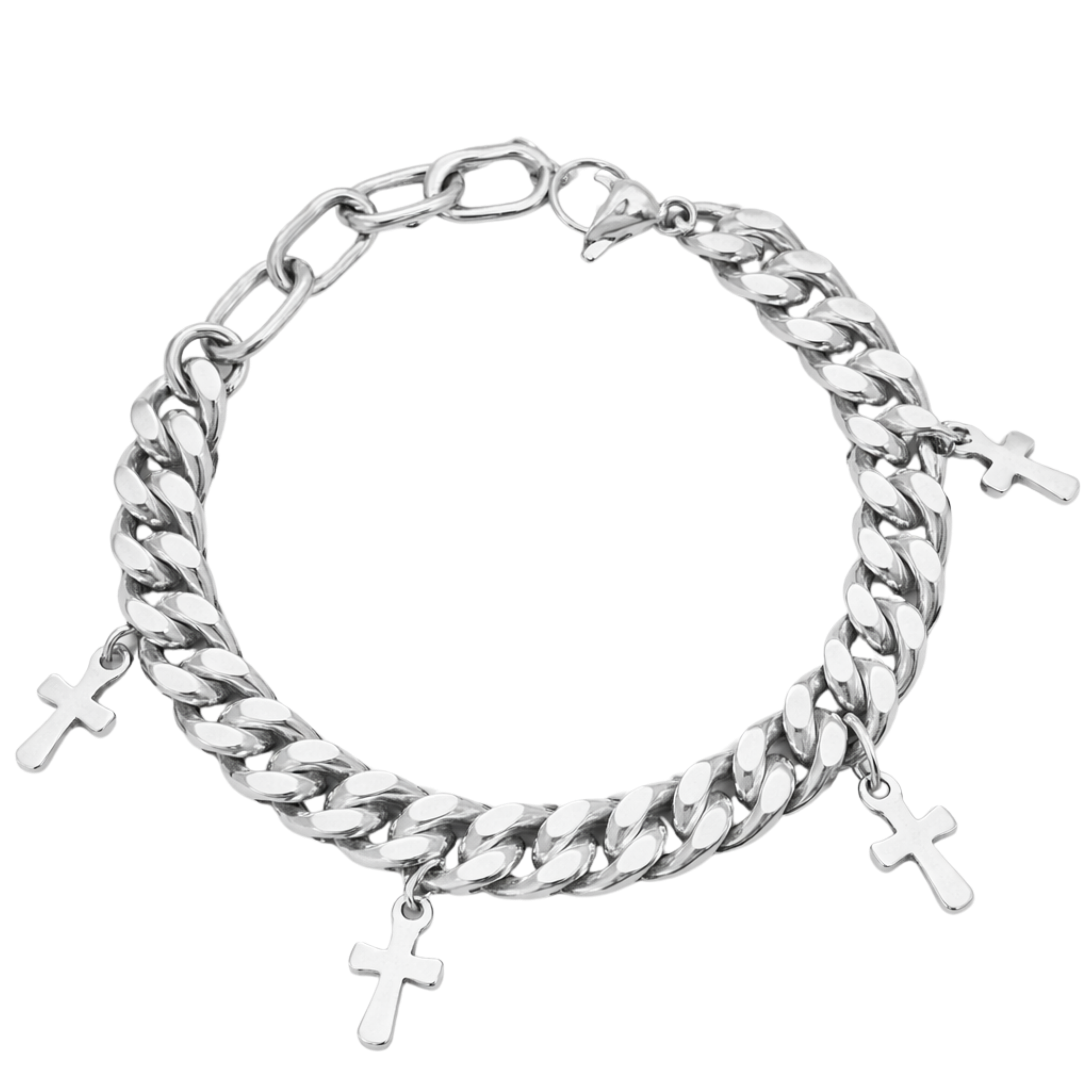 Cross Cuban Bracelet